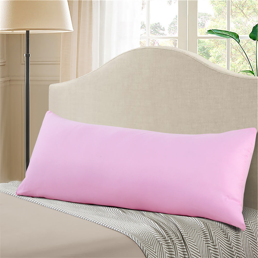 Evolive Microfiber Body Pillow Cover Replacement 21"x 54" with Zipper Closure